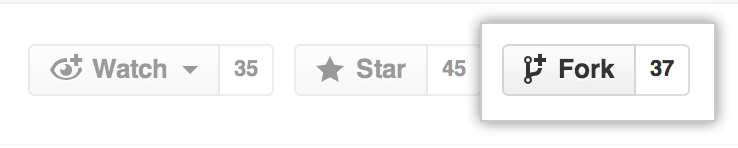 GitHub's Fork button